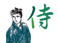 【侍の絵が描いてあるのよ】